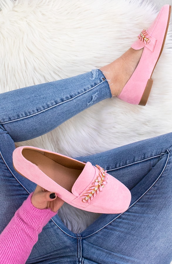 Chain Loafers Roze – shoparchief