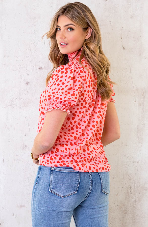Col Top Cheetah Rood Roze – shoparchief, foto 4