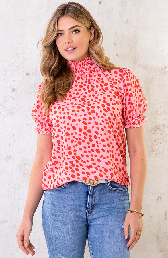 Col Top Cheetah Rood Roze – shoparchief