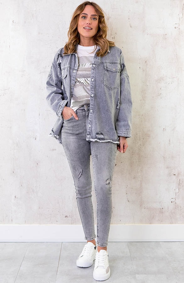 Denim Jacket Grey – shoparchief, foto 6