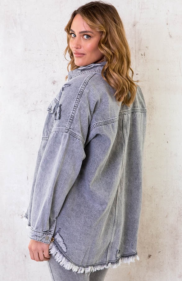 Denim Jacket Grey – shoparchief, foto 4