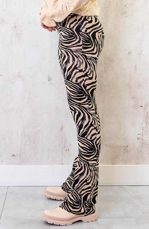 Flared Broek Swirl Camel – shoparchief, foto 2