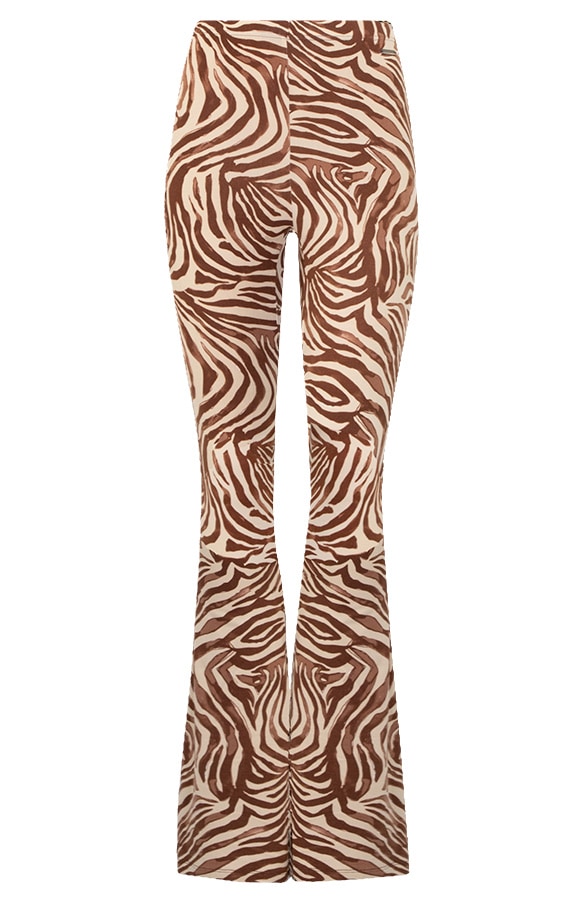 Flared Broek Swirl Choco – shoparchief