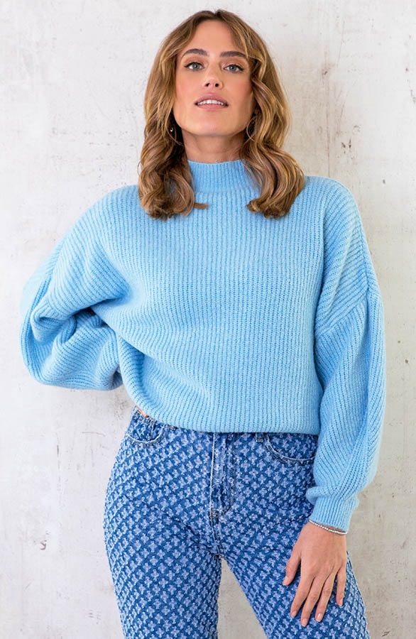 Knitted Sweater Babyblauw – shoparchief, foto 2