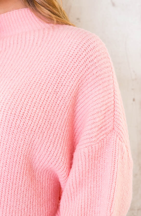 Knitted Sweater Koraalroze – shoparchief, foto 6