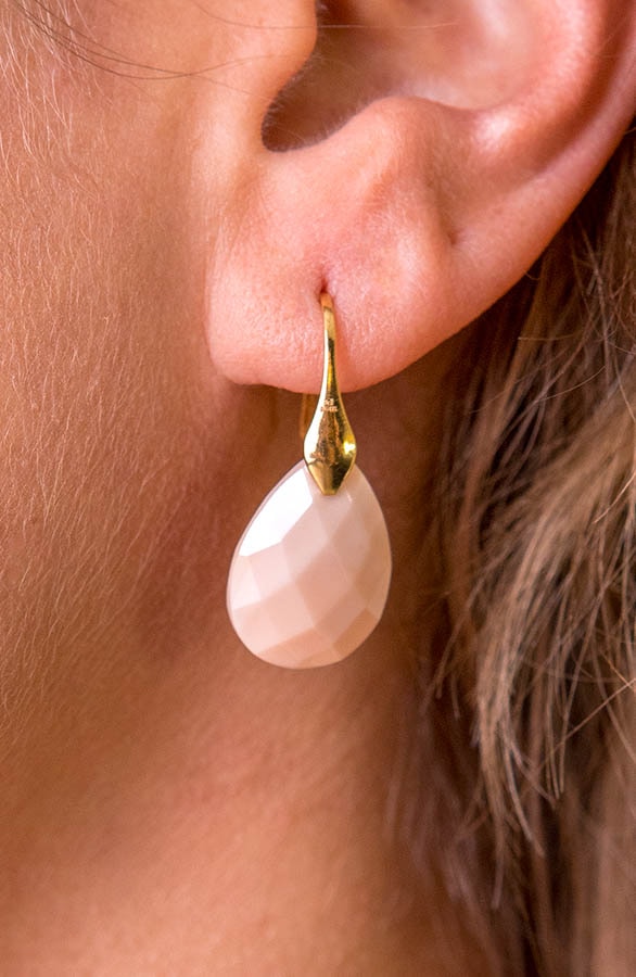 Kristal Oorbel Peach – shoparchief, foto 2
