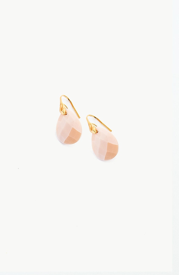 Kristal Oorbel Peach – shoparchief