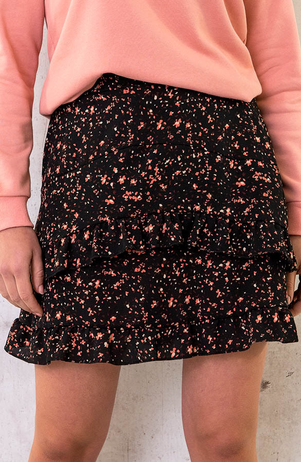 Laagjes Rok Print Roze – shoparchief