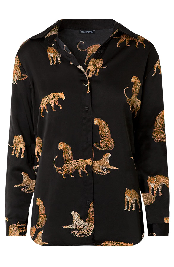 Leopard Silk Blouse – shoparchief