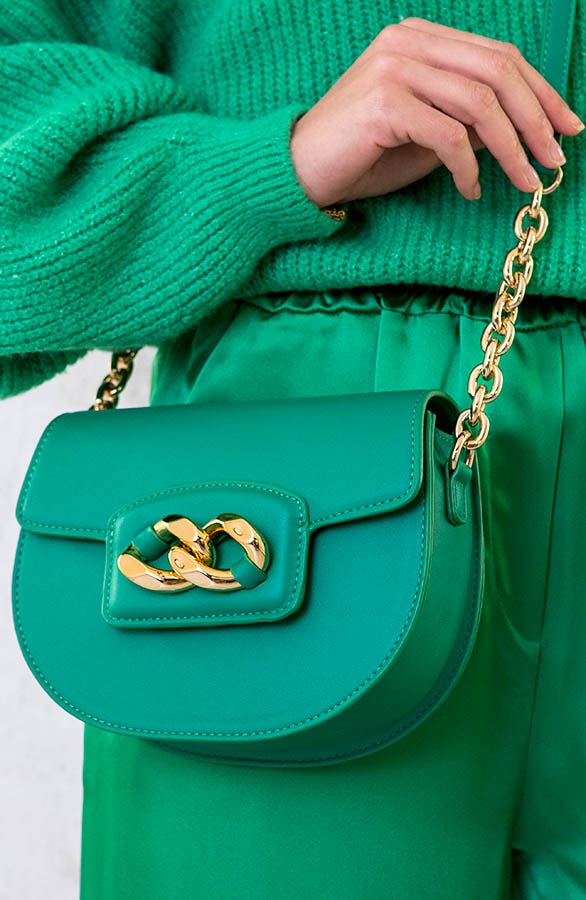 Luxury Chain Bag Green – shoparchief, foto 3