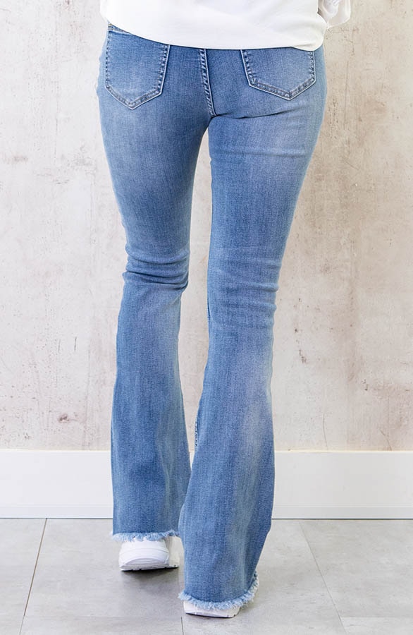 Mid Rise Flared Broek Rafel – shoparchief, foto 3