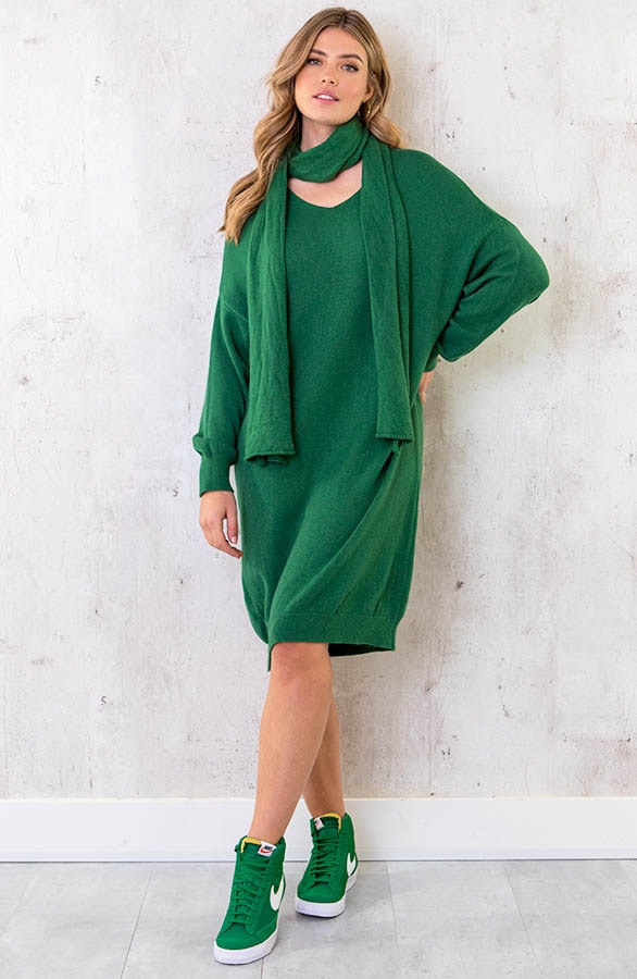 Oversized Comfy Jurk Groen – shoparchief