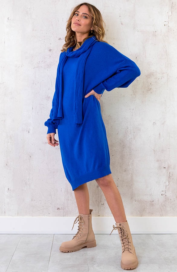 Oversized Comfy Jurk Kobalt – shoparchief, foto 2