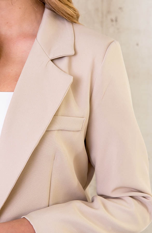 Oversized Fashion Blazer Beige – shoparchief, foto 5