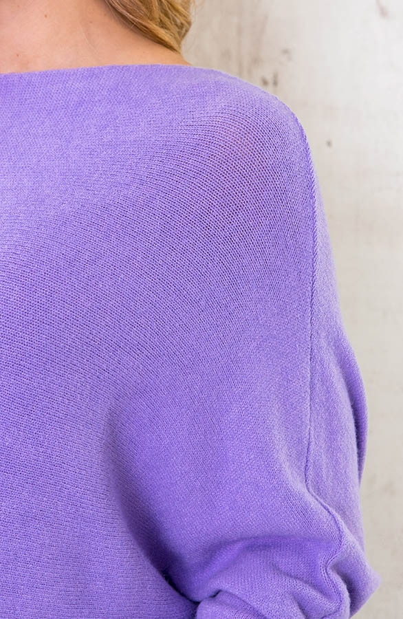 Oversized Soft Trui Lila – shoparchief, foto 4
