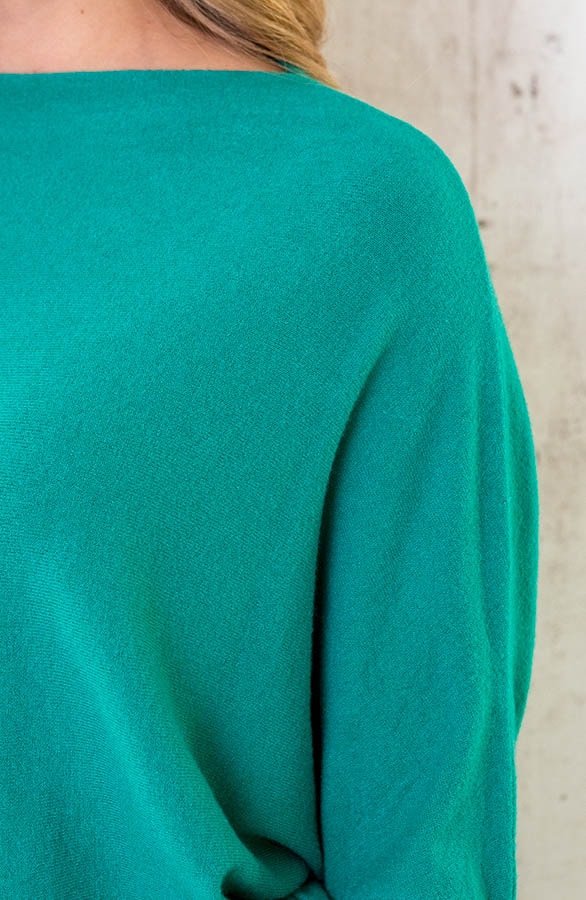 Oversized Soft Trui Turquoise – shoparchief, foto 11