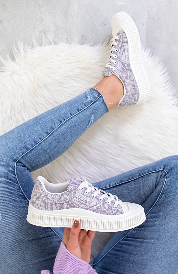 Paint Brush Sneakers Lila – shoparchief