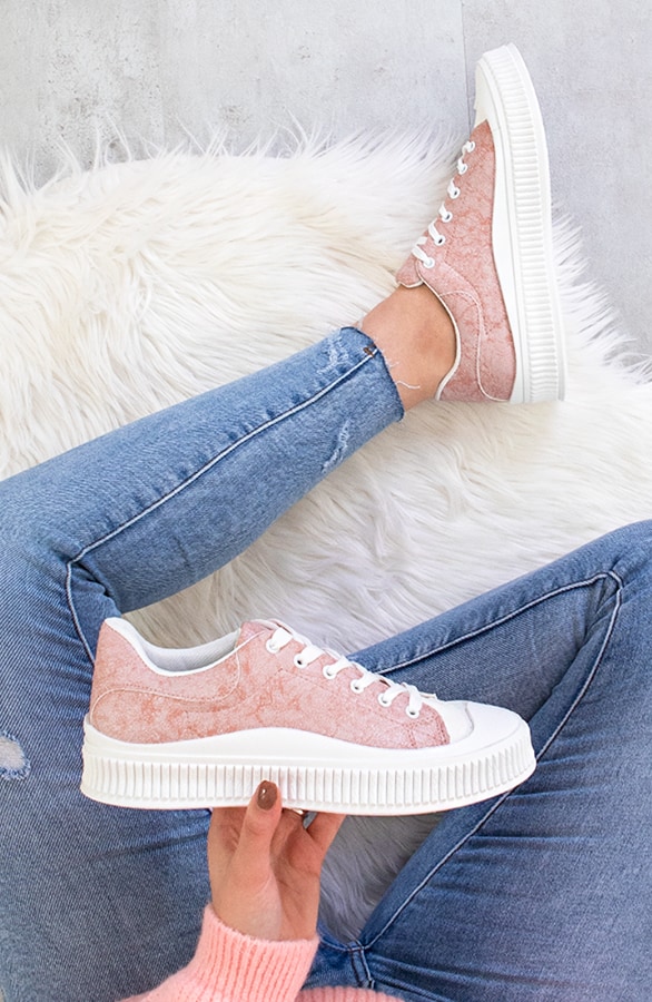 Paint Brush Sneakers Roze – shoparchief