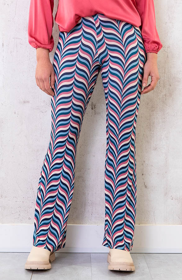 Retro Flared Broek Blauw – shoparchief