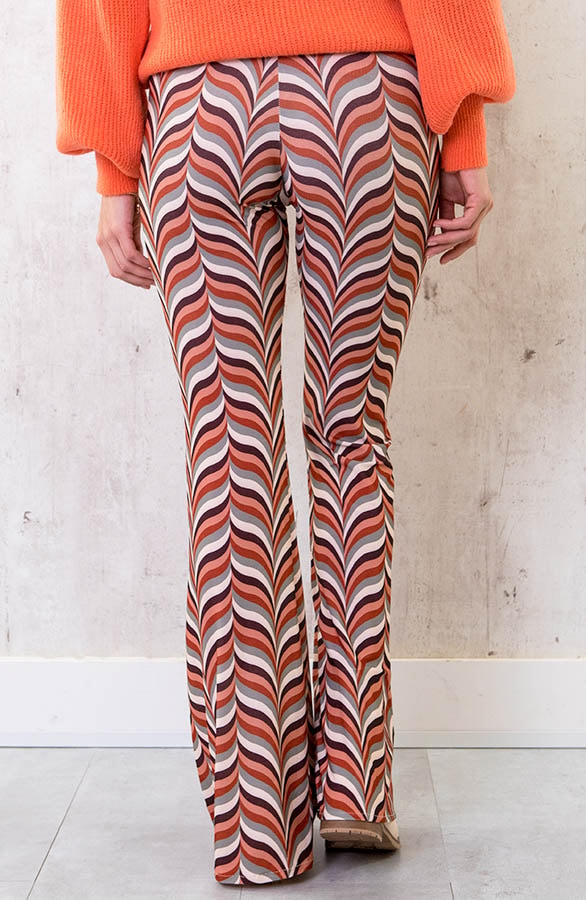 Retro Flared Broek Koraal – shoparchief, foto 3