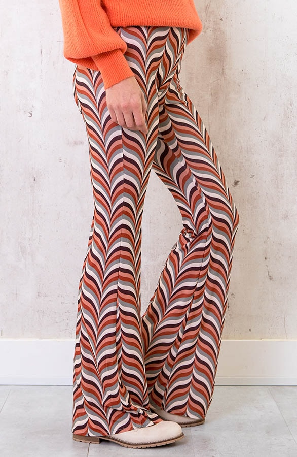 Retro Flared Broek Koraal – shoparchief, foto 2