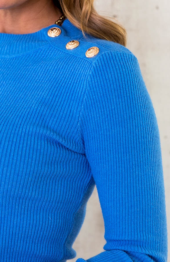 Sailor Rib Trui Blauw – shoparchief, foto 5