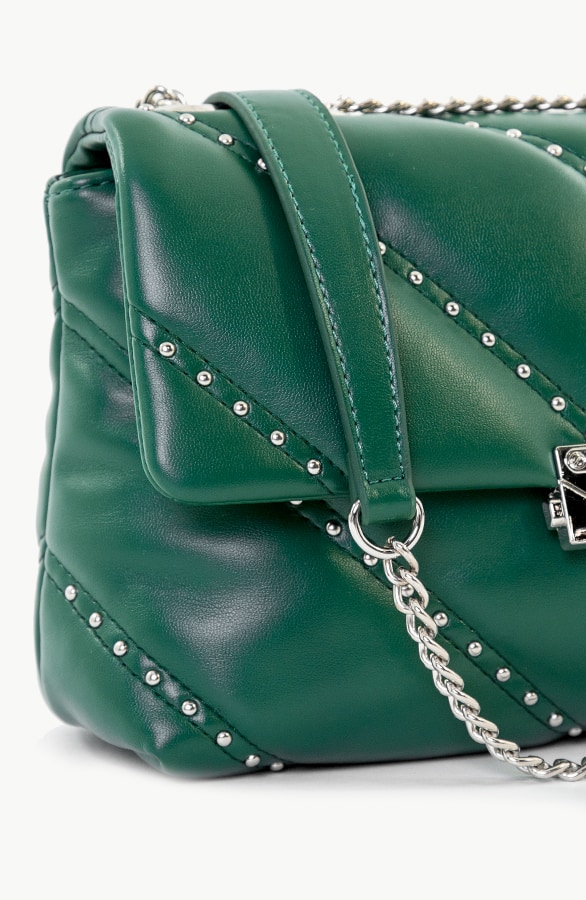 Schoudertas Met Studs Smaragd – shoparchief, foto 2