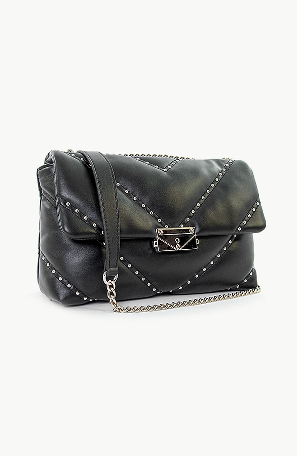 Schoudertas Met Studs Zwart – shoparchief
