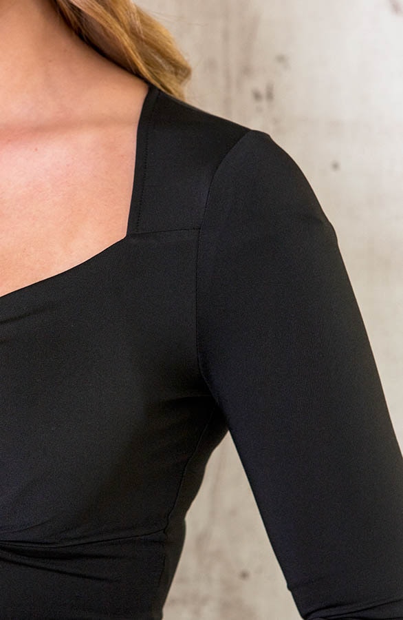 Stretch Overslag Top Zwart – shoparchief, foto 5