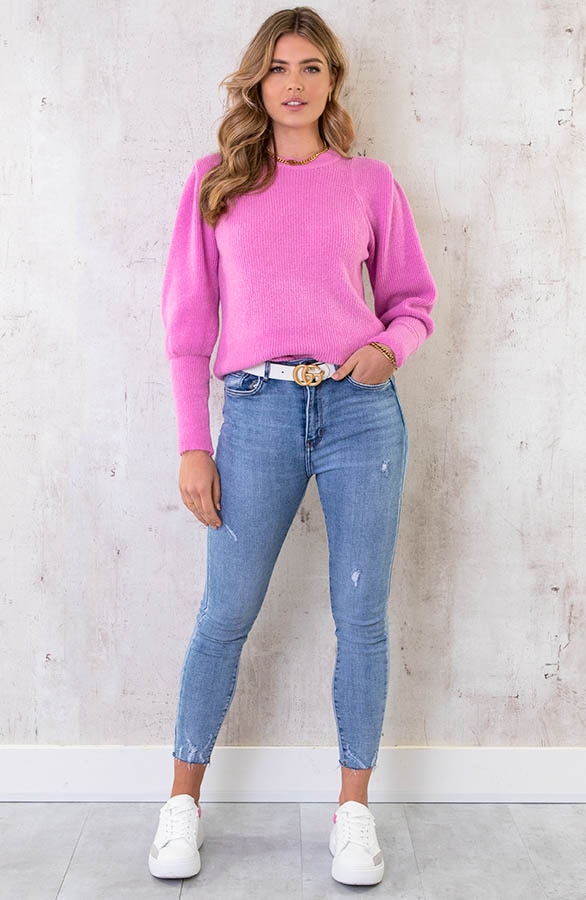 Trui Met Schoudervulling Roze – shoparchief, foto 6