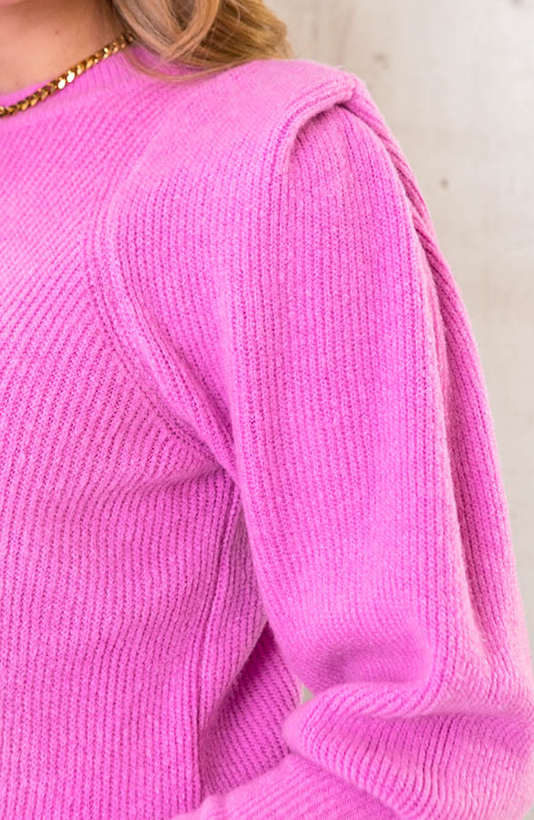 Trui Met Schoudervulling Roze – shoparchief, foto 4