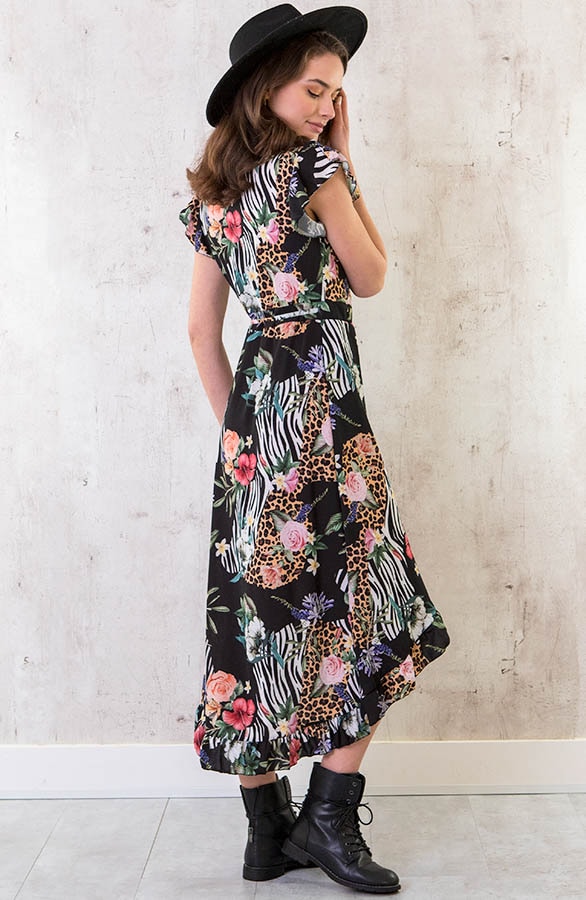 Bloemen Midi Jungle Jurk – shoparchief, foto 9