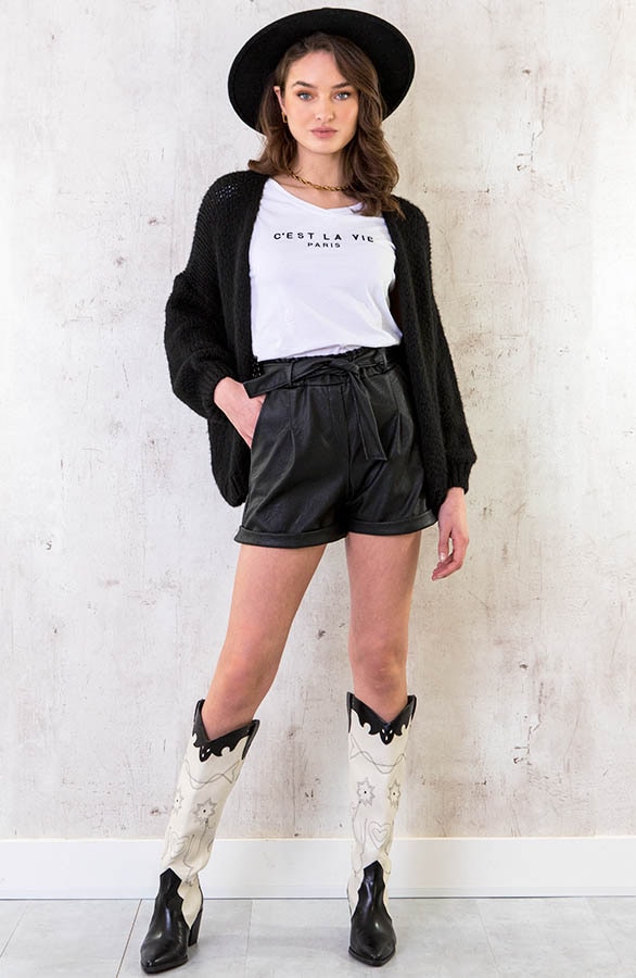 C'est La Vie T-shirt Wit Zwart – shoparchief, foto 21