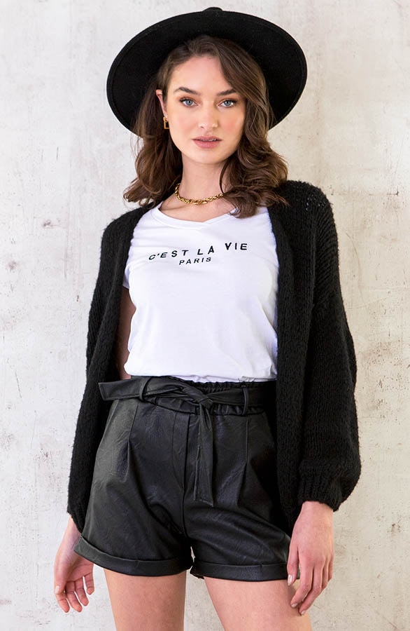 C'est La Vie T-shirt Wit Zwart – shoparchief, foto 19