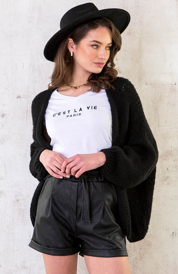 C'est La Vie T-shirt Wit Zwart – shoparchief, foto 20