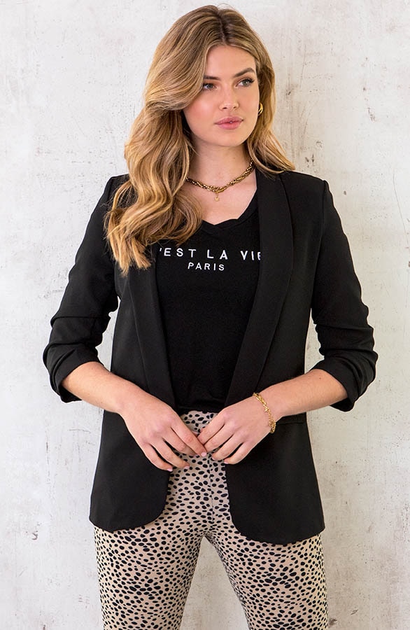 C'est La Vie T-shirt Zwart Wit – shoparchief, foto 5