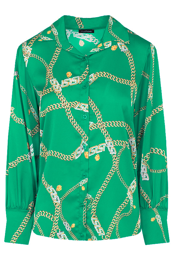 Chain Blouse Bright Green – shoparchief