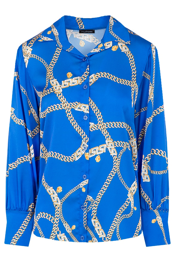 Chain Blouse Kobalt – shoparchief