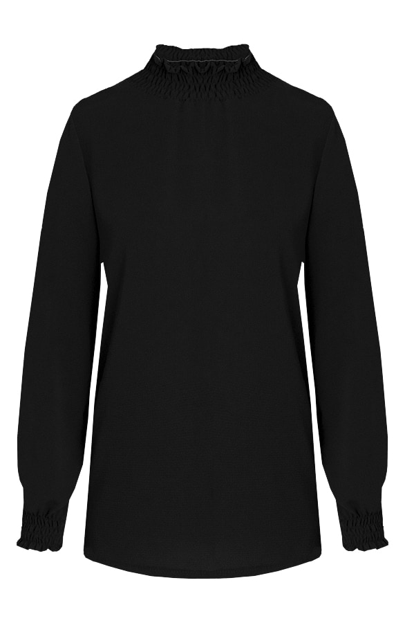 Col Blouse Zwart – shoparchief