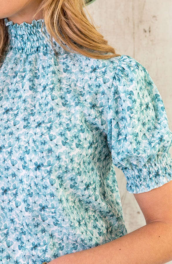 Col Top Bloemen Mint – shoparchief, foto 5
