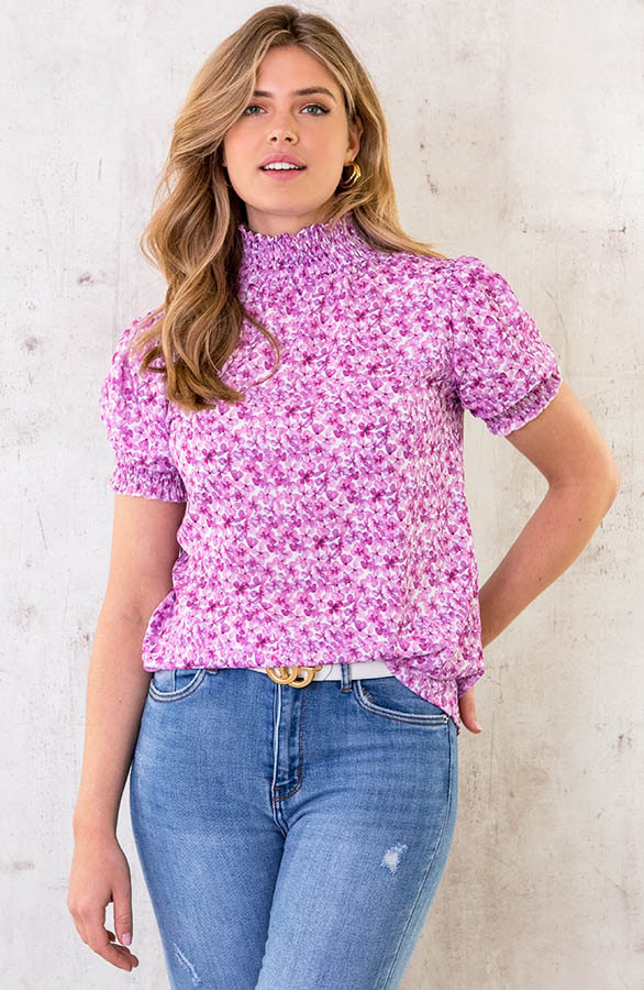 Col Top Bloemen Roze – shoparchief, foto 2