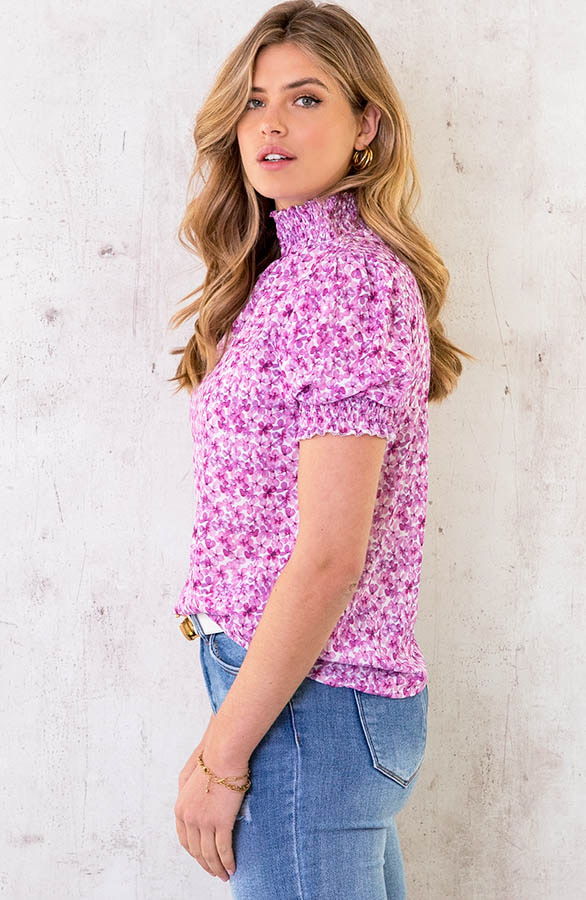 Col Top Bloemen Roze – shoparchief, foto 3