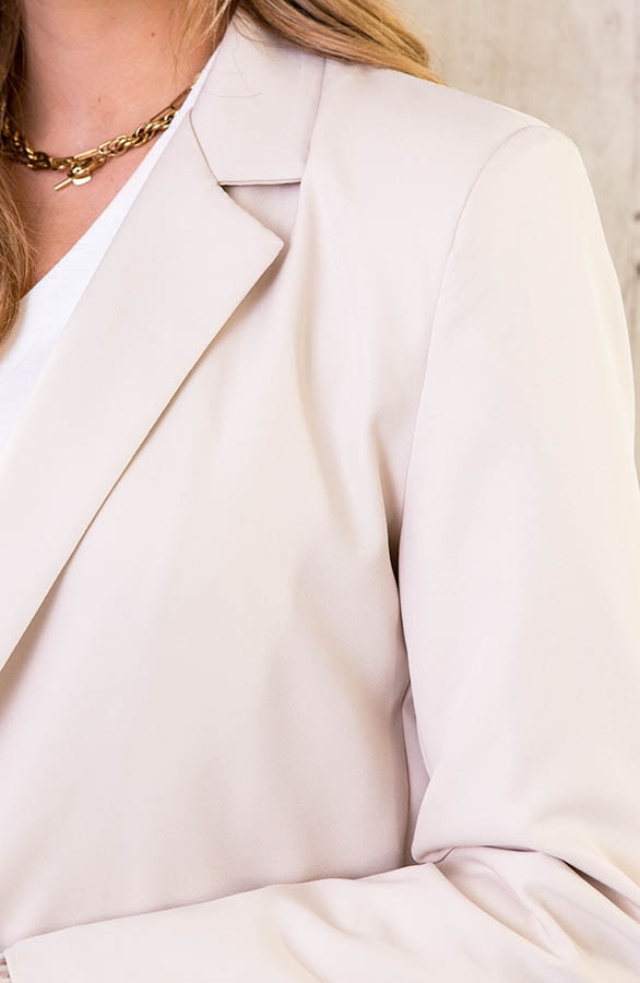 Feather Blazer Beige – shoparchief, foto 5