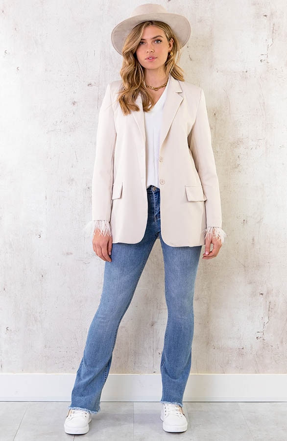 Mid Rise Flared Broek Rafel – shoparchief, foto 6