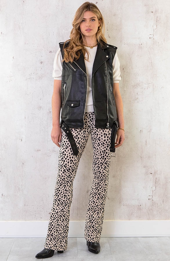Leather Biker Gilet – shoparchief, foto 4