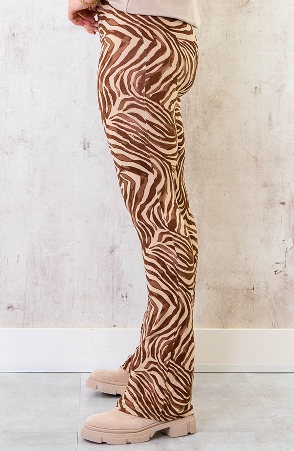 Flared Broek Swirl Choco – shoparchief, foto 3