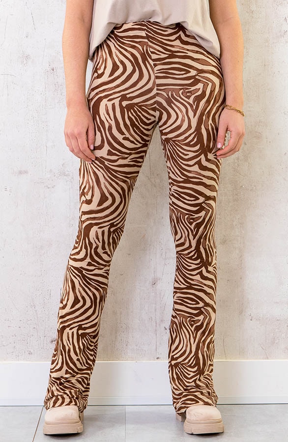 Flared Broek Swirl Choco – shoparchief, foto 2
