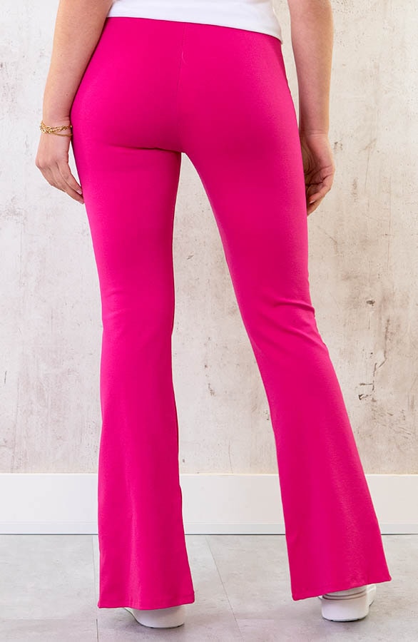 Flared Split Broek Fuchsia – shoparchief, foto 3