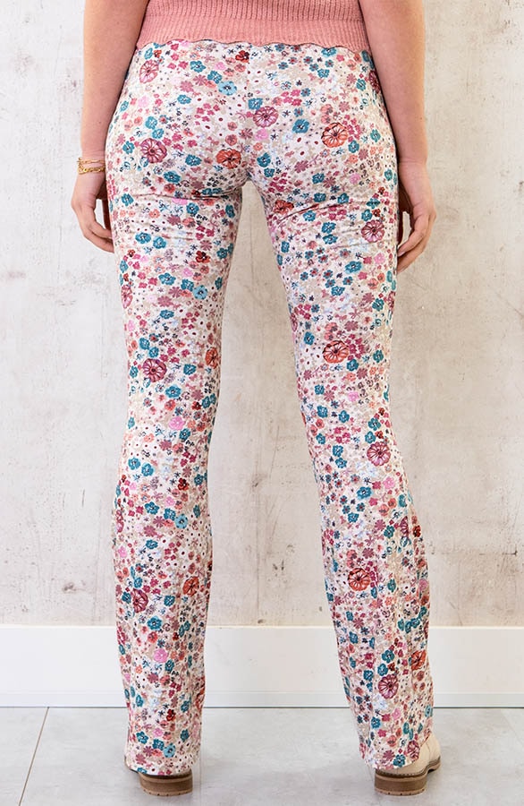 Flared Hose Blumen Dust Rosa, Shoparchiv, Foto 3