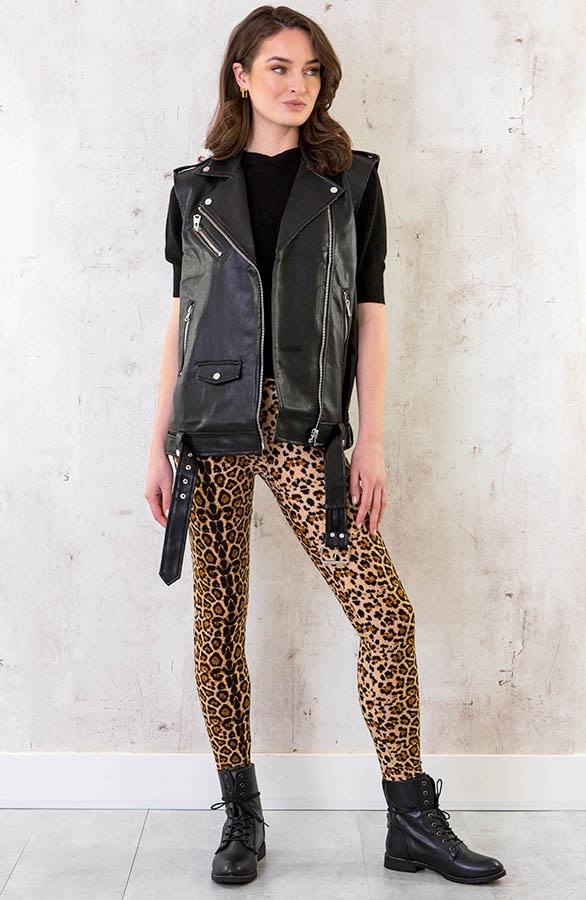 Leather Biker Gilet – shoparchief, foto 11